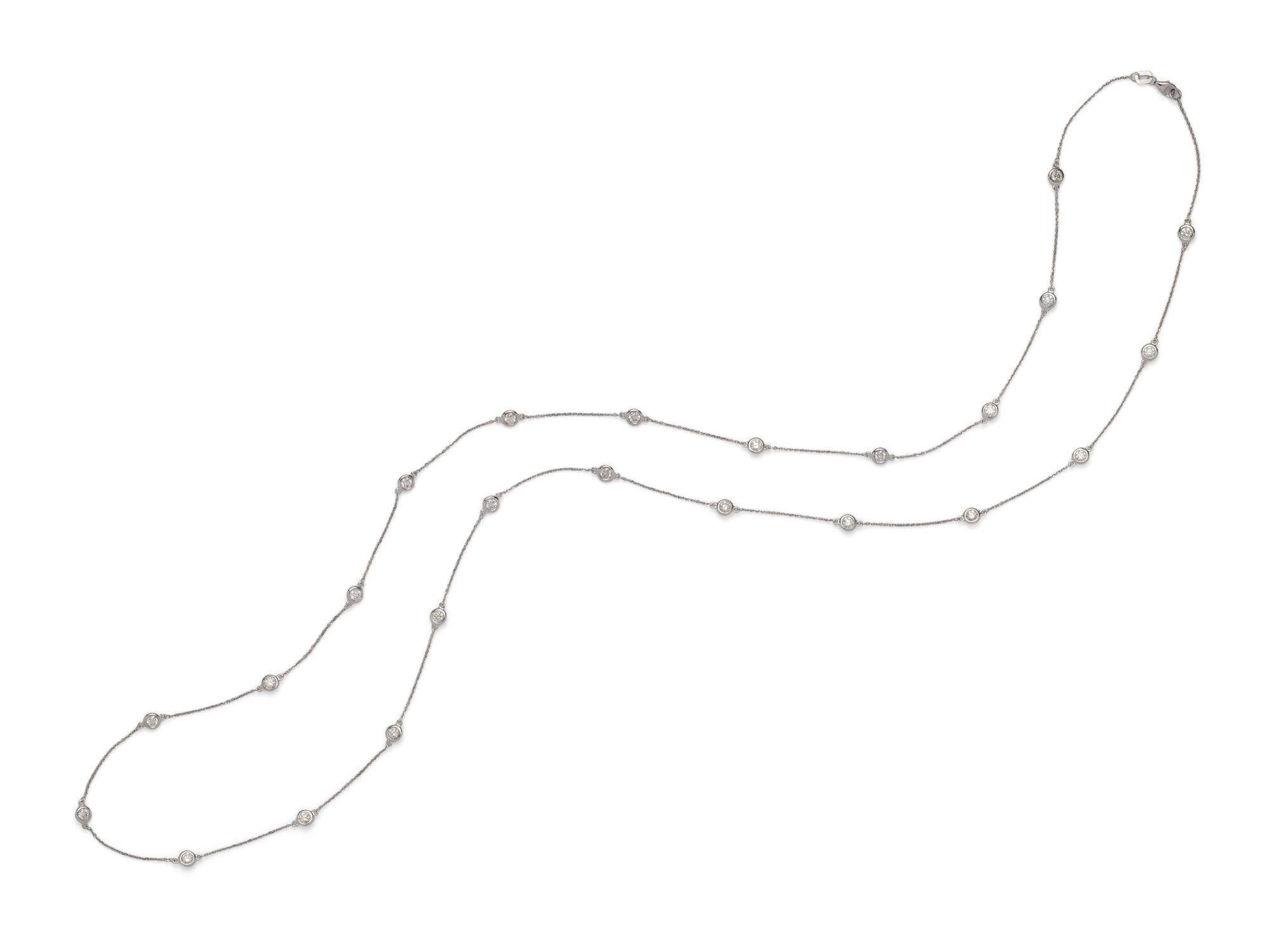 WHITE GOLD AND DIAMOND NECKLACE