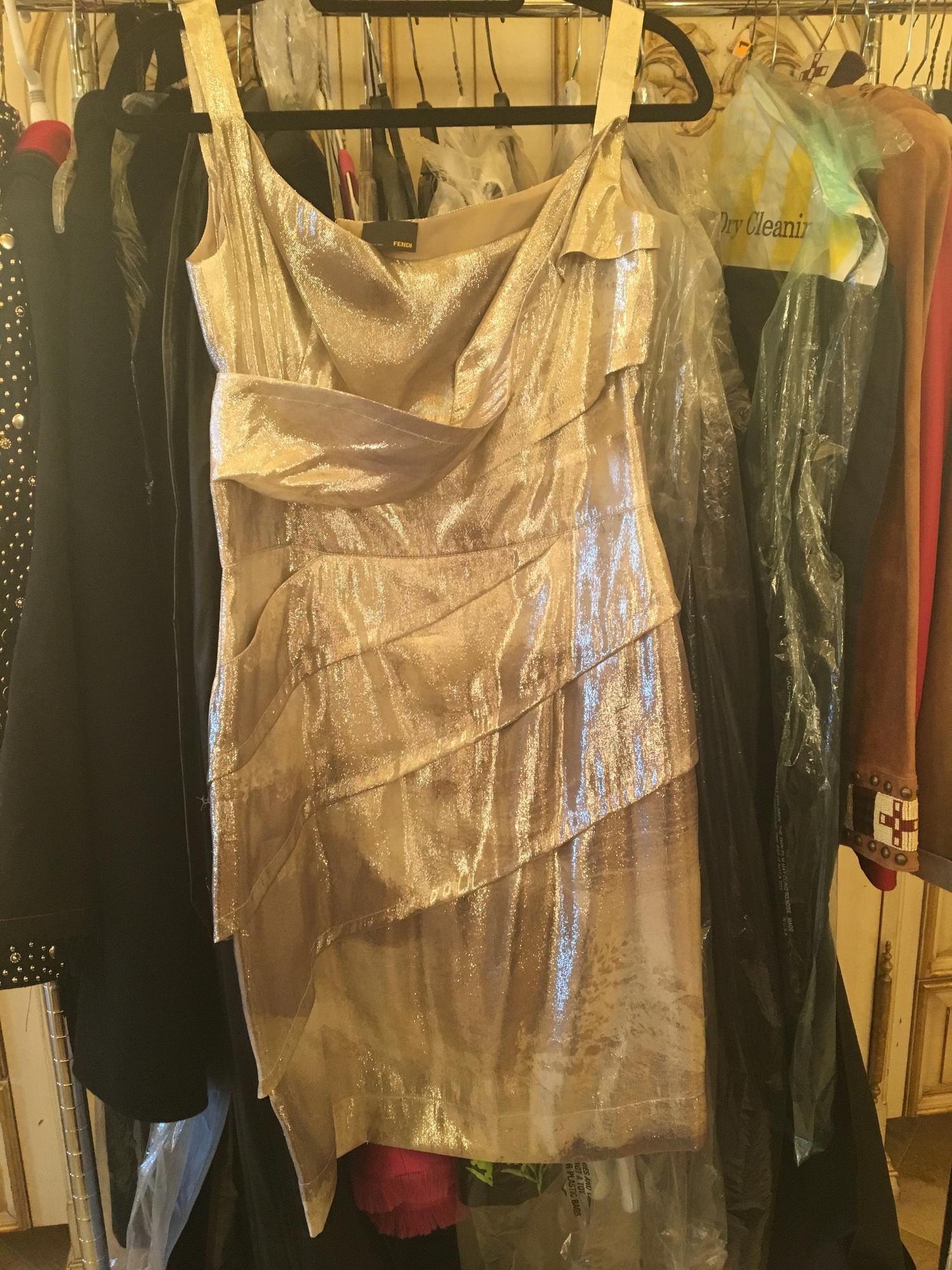 Fendi Metallic Dress, 1980-90s