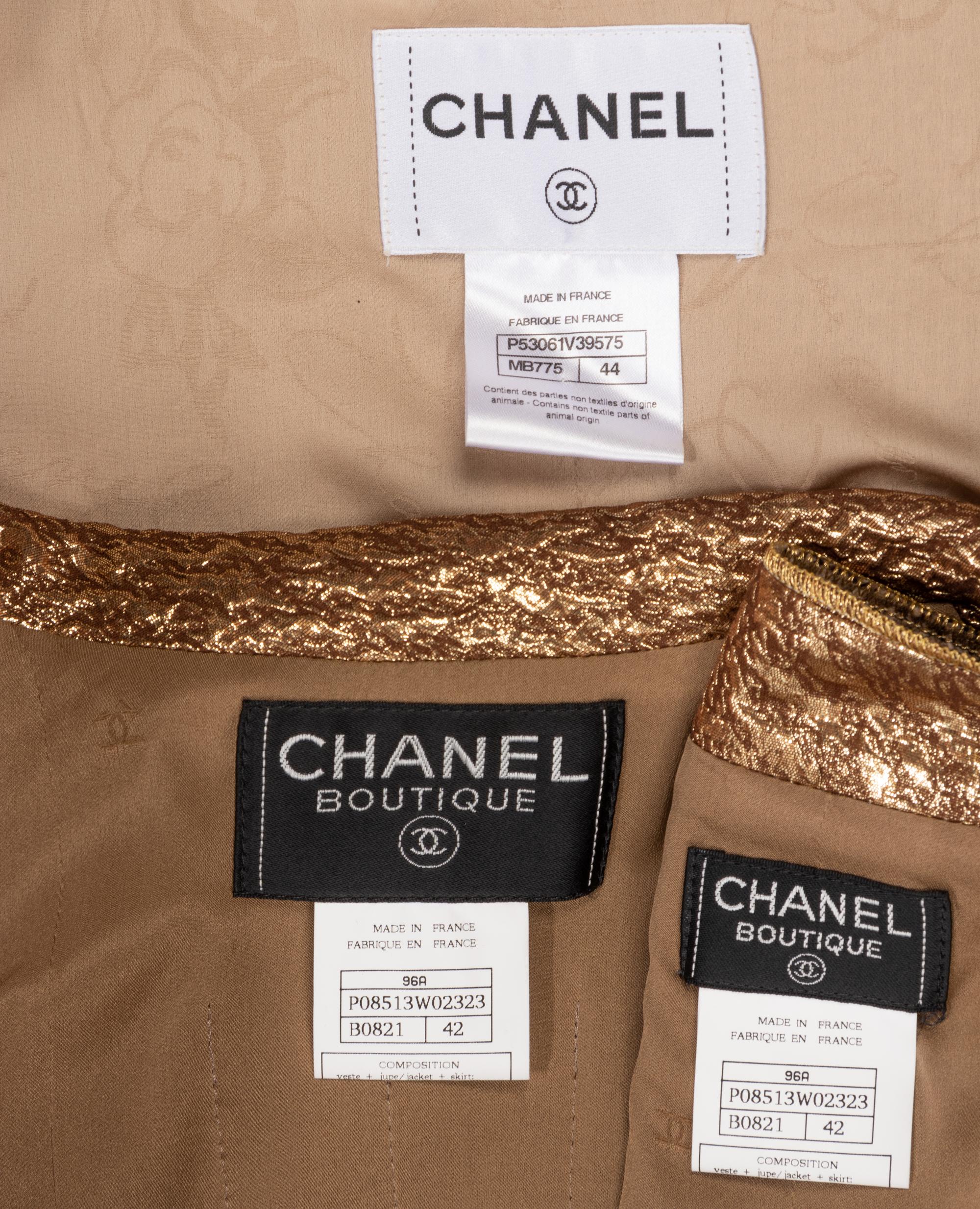 Four Chanel Pieces: One Three-Piece Skirt Suit, One Chanel Jacket, 1996-2015