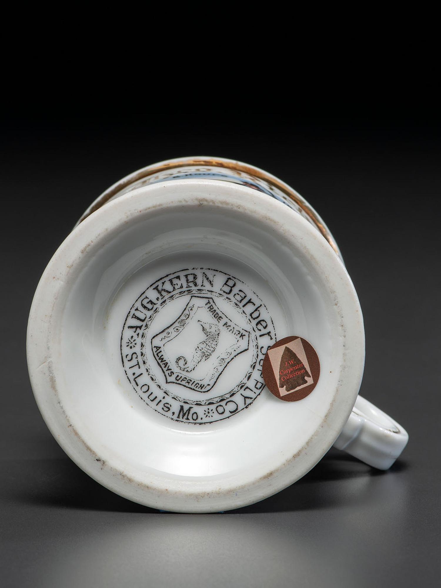 A Miner's Porcelain Occupational Shaving Mug