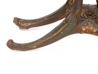 A Venetian Painted and Parcel Gilt Gondola Chair