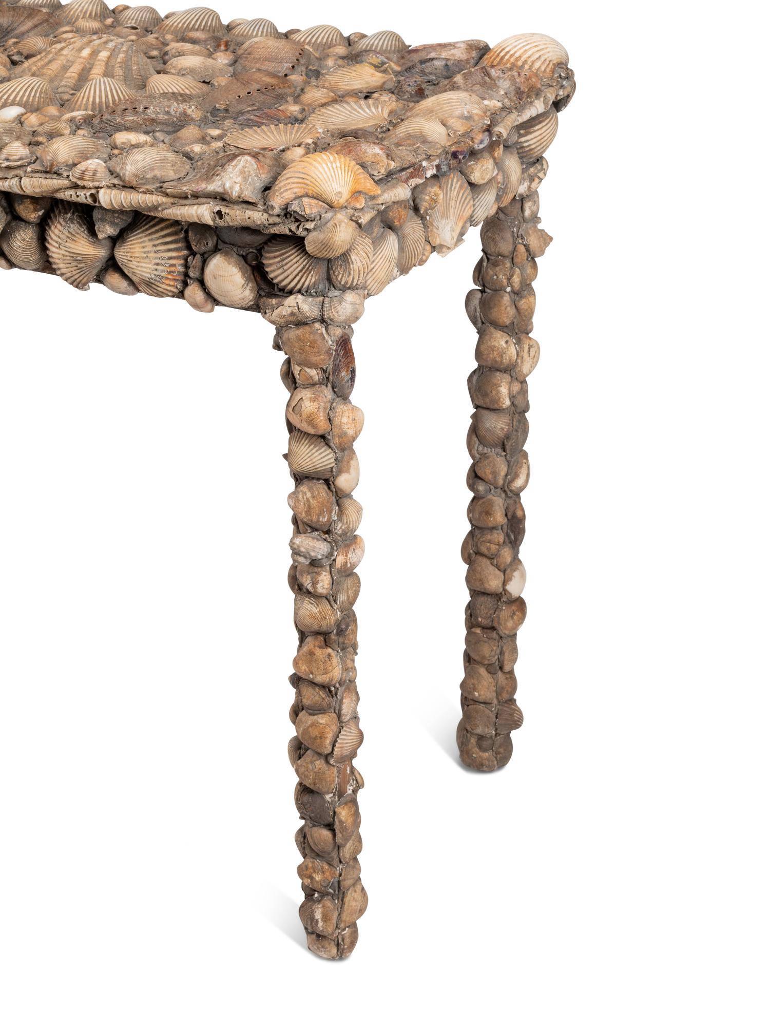 A Shell-Encrusted Grotto Table