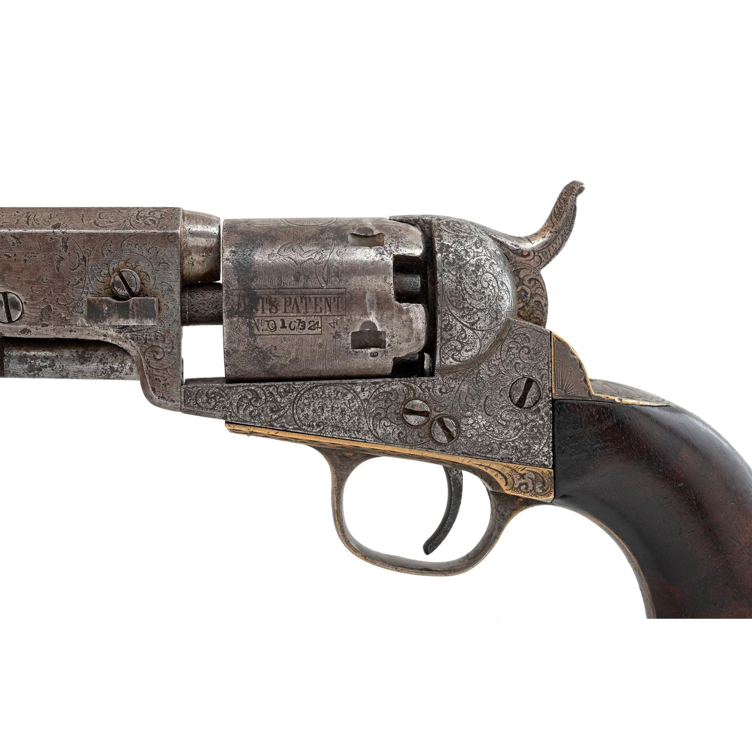 Factory Engraved Colt Model 1849 Pocket Revolver attributed to Gustave Young and Inscribed to Captain Chauncey McKeever