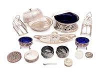 Thirteen Silver and Silver-Plate Articles
