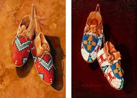 Two Works: Cheyenne Booties and Sioux Child's Moccassins