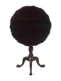 A George II Mahogany Tilt-Top Tea Table