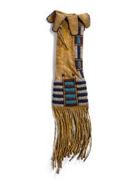 Cheyenne Beaded Hide Tobacco Bag