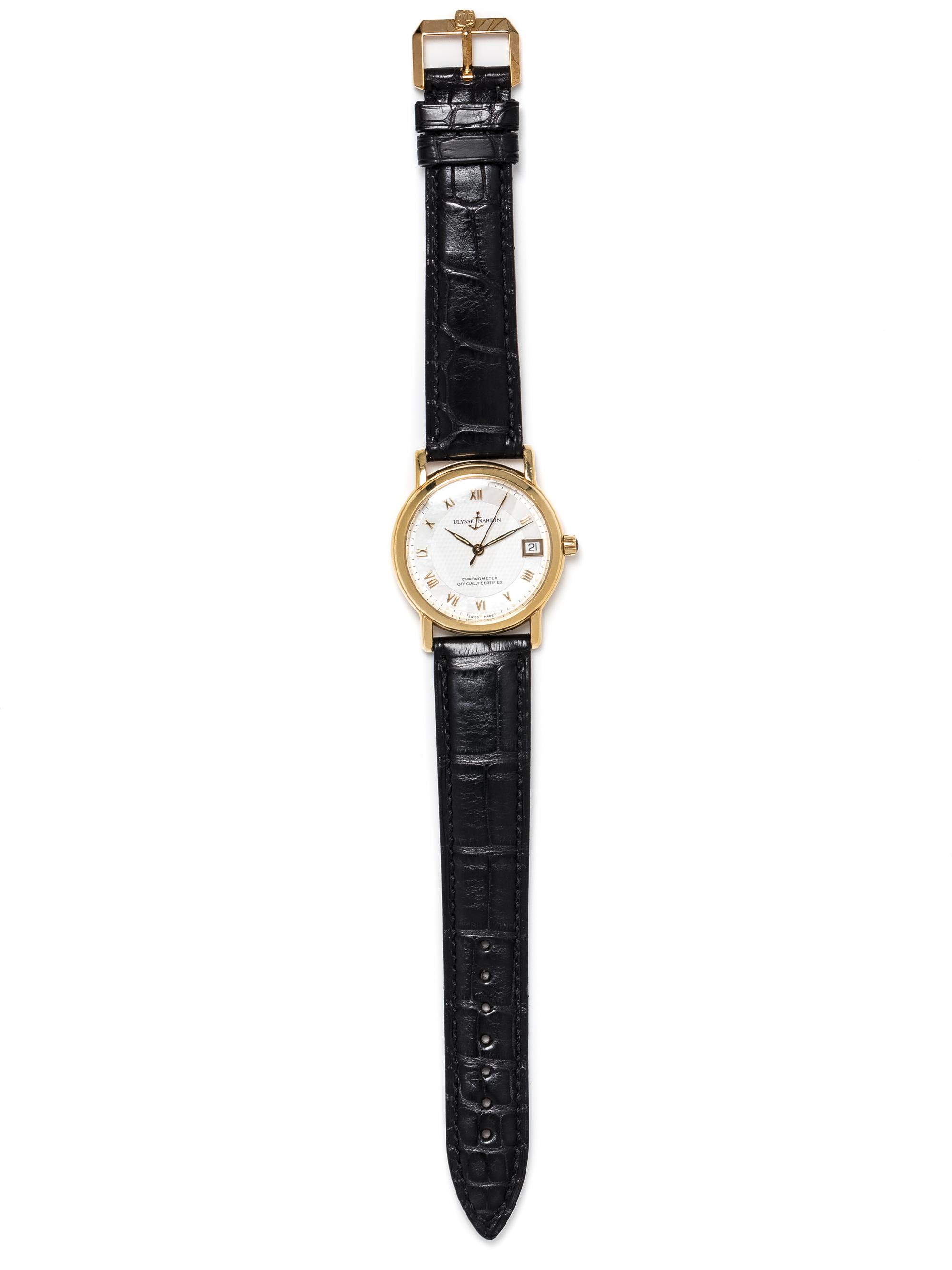 ULYSSE NARDIN, 18K YELLOW GOLD REF. 131-88 'SAN MARCO' WRISTWATCH