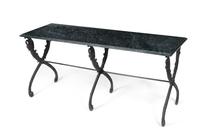 An Empire Style Cast-Iron Console with Marble Top