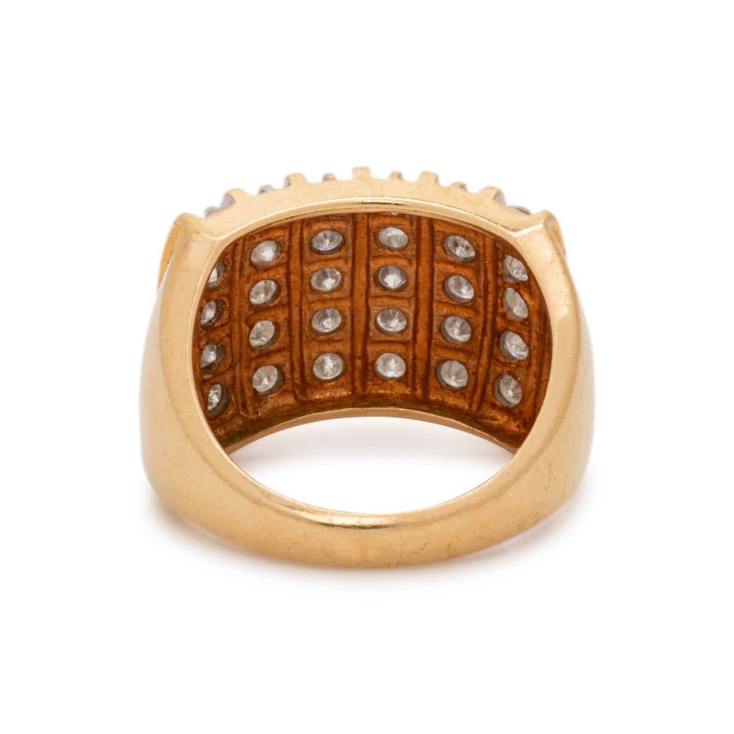 BICOLOR GOLD AND DIAMOND RING