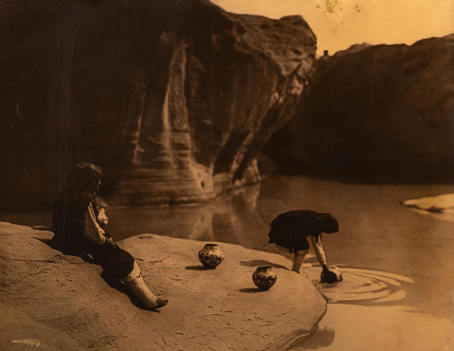 CURTIS, Edward (1868-1952), photographer. The Old Well at Acoma.