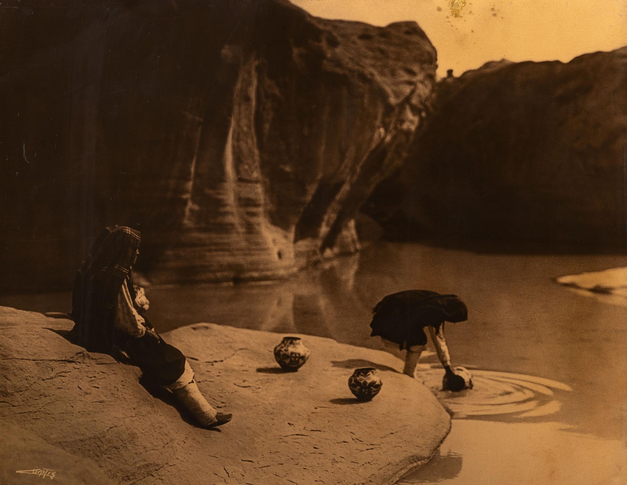 CURTIS, Edward (1868-1952), photographer. The Old Well at Acoma.