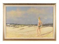 Untitled (Beach Scene with Male Figure), 1970