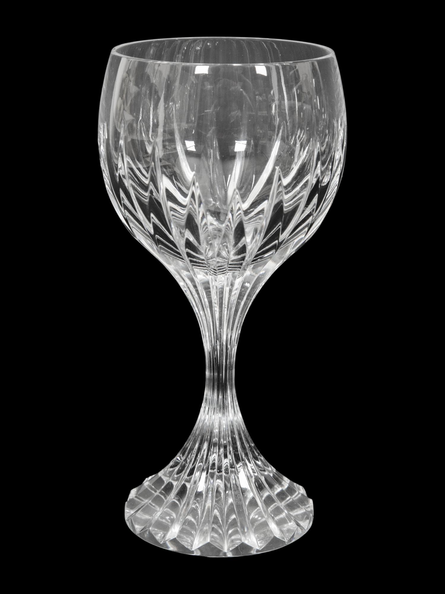 A Set of Twelve Baccarat Massena Wine Glasses