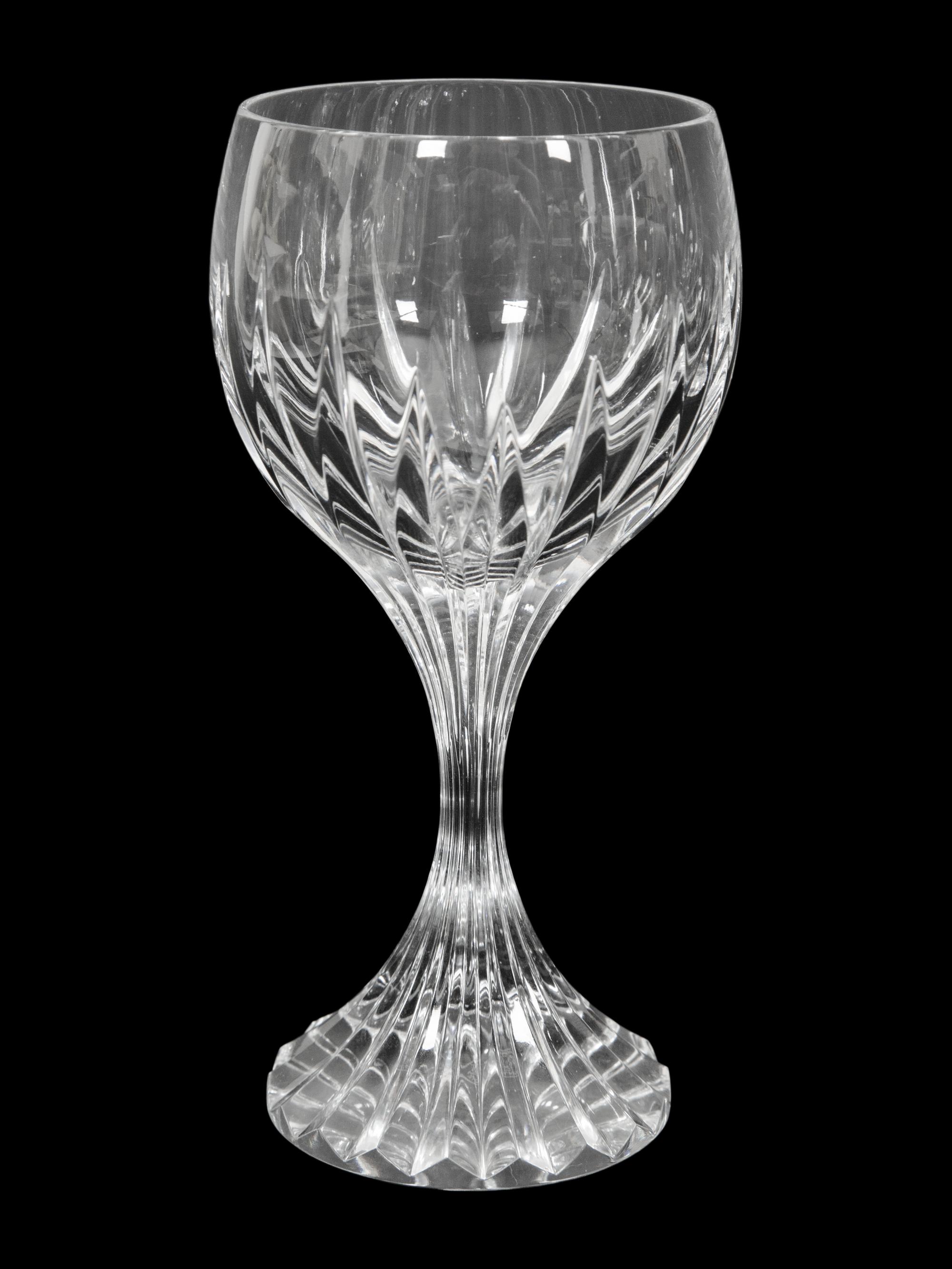 A Set of Twelve Baccarat Massena Wine Glasses