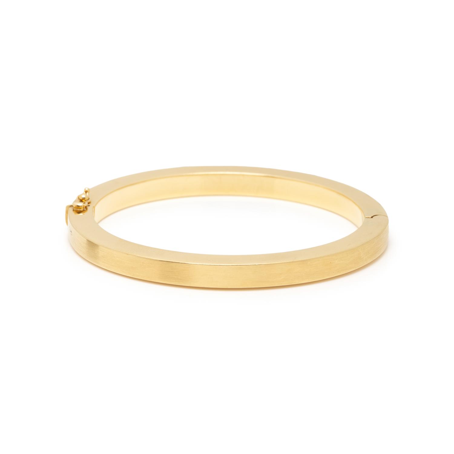 YELLOW GOLD BANGLE BRACELET