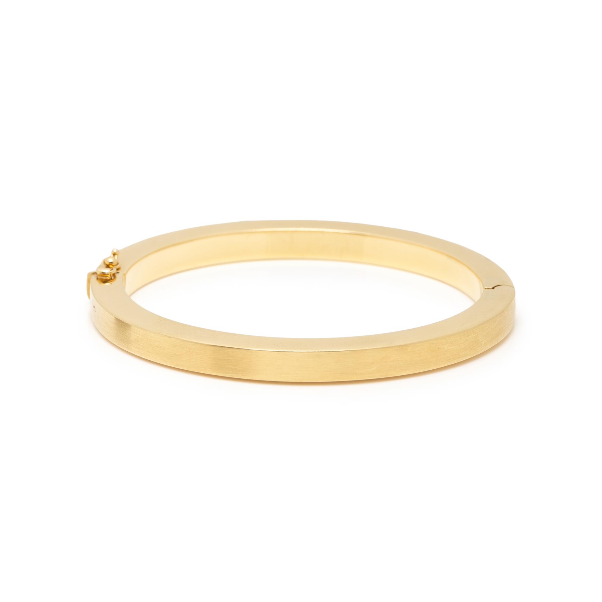 YELLOW GOLD BANGLE BRACELET
