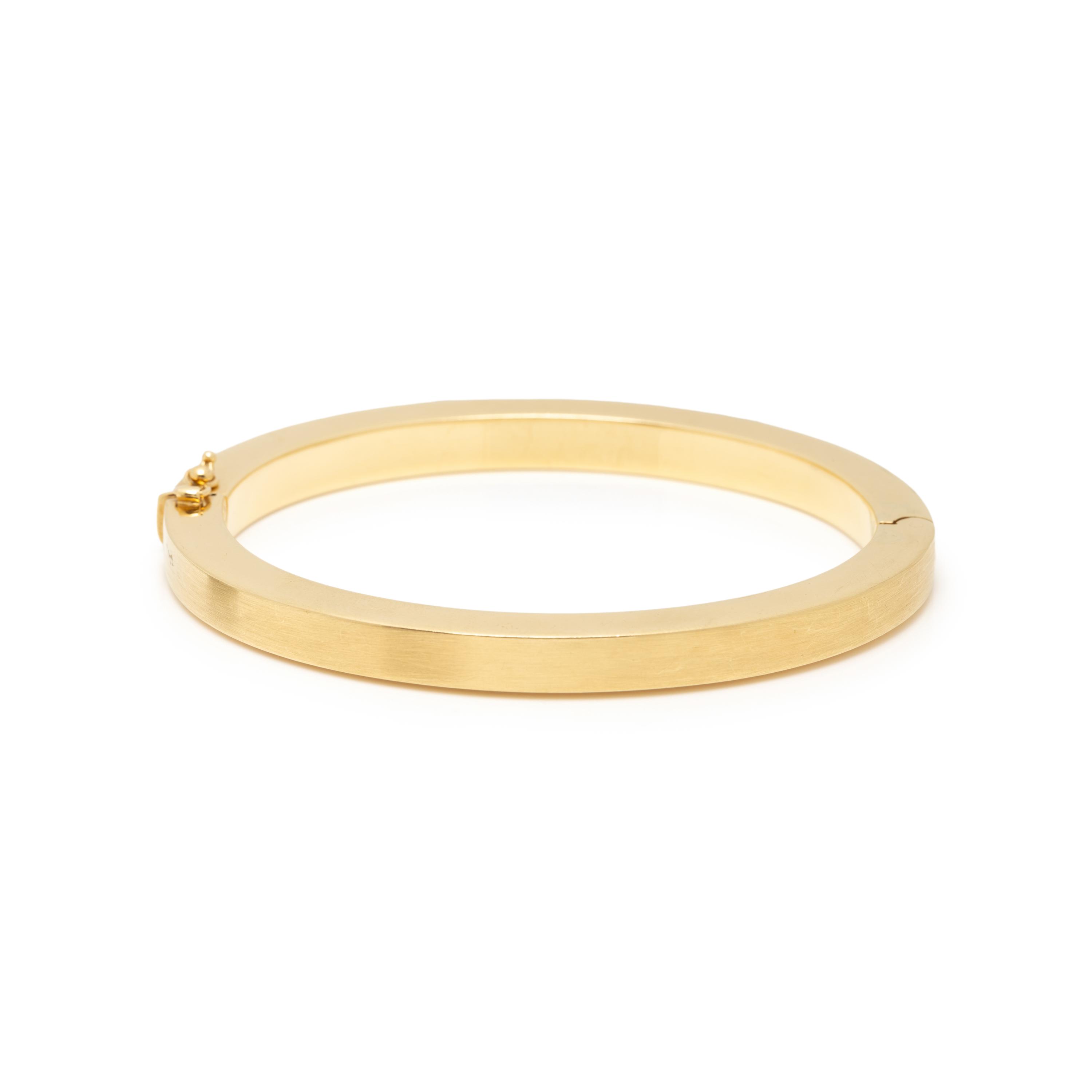 YELLOW GOLD BANGLE BRACELET