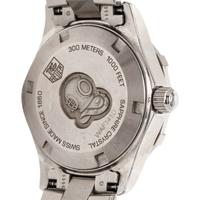 TAG HEUER, STAINLESS STEEL AND DIAMOND 'AQUARACER' WRISTWATCH