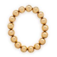Yellow Gold Beaded Necklace