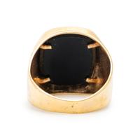 Yellow Gold and Onyx Ring