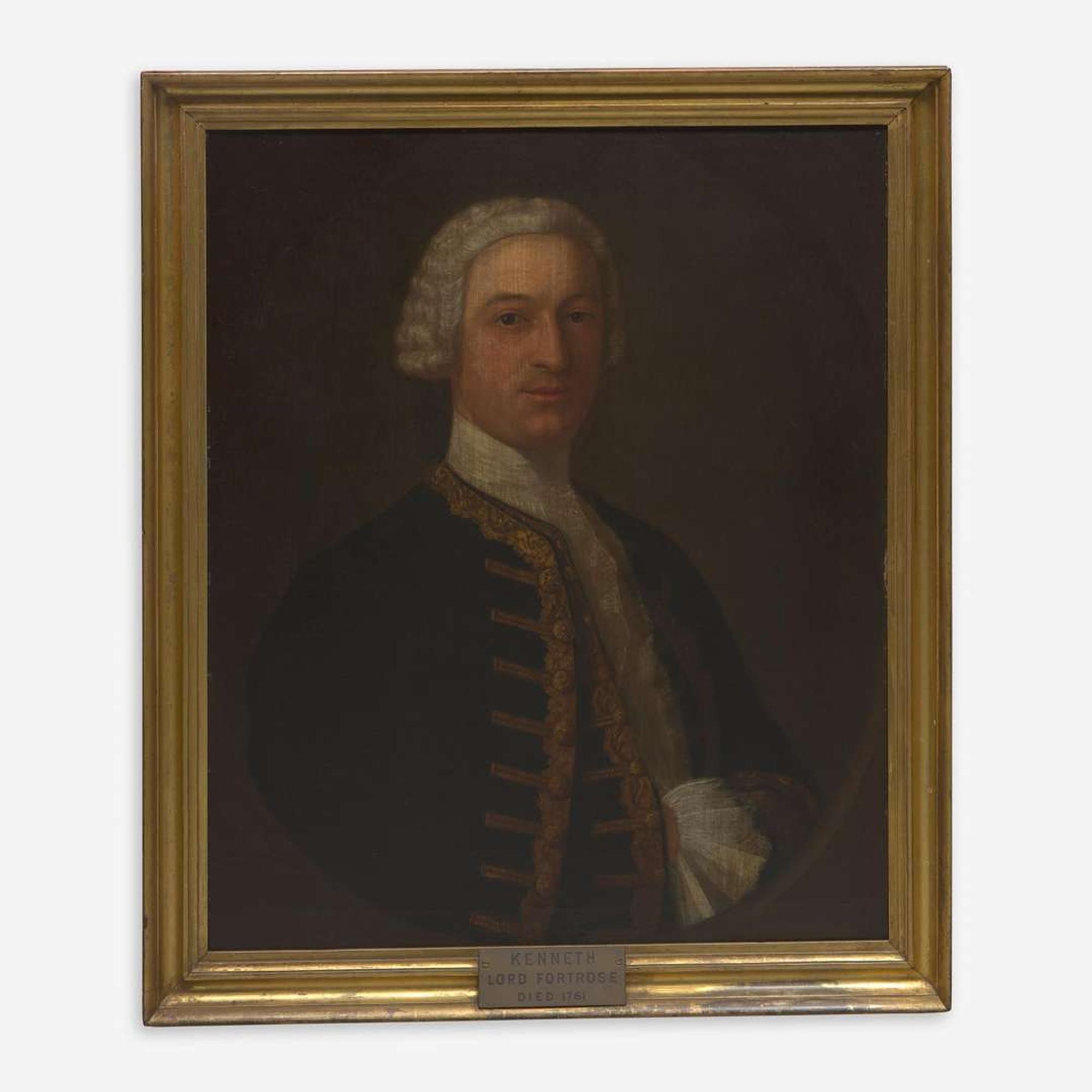 British School (18th Century) Portrait of Kenneth Mackenzie, Lord Fortrose (1717-1761)
