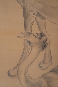 A Pair of Chinese Works on Silk Depicting Camels — 20TH CENTURY