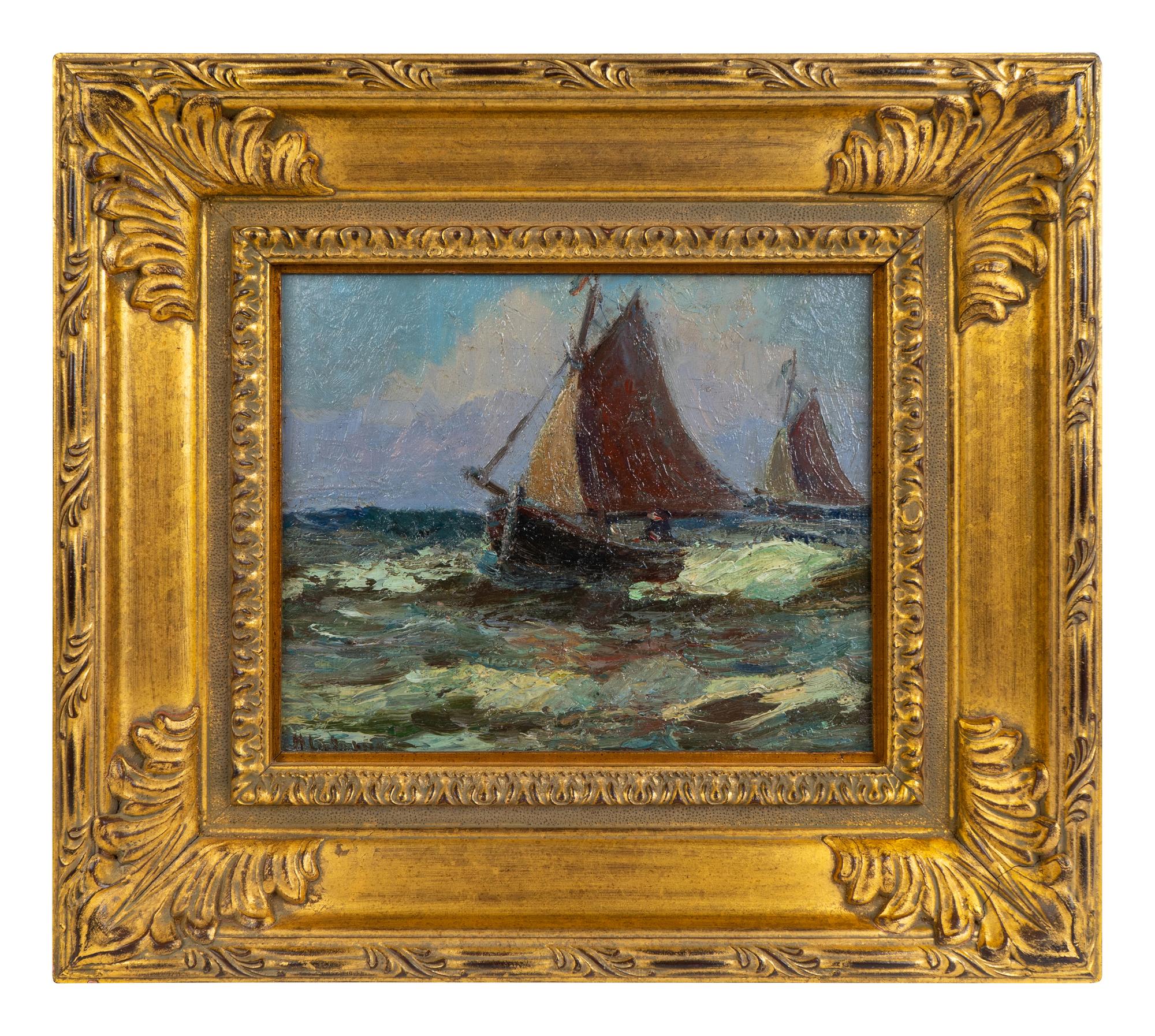 Sail Boats on Rough Seas