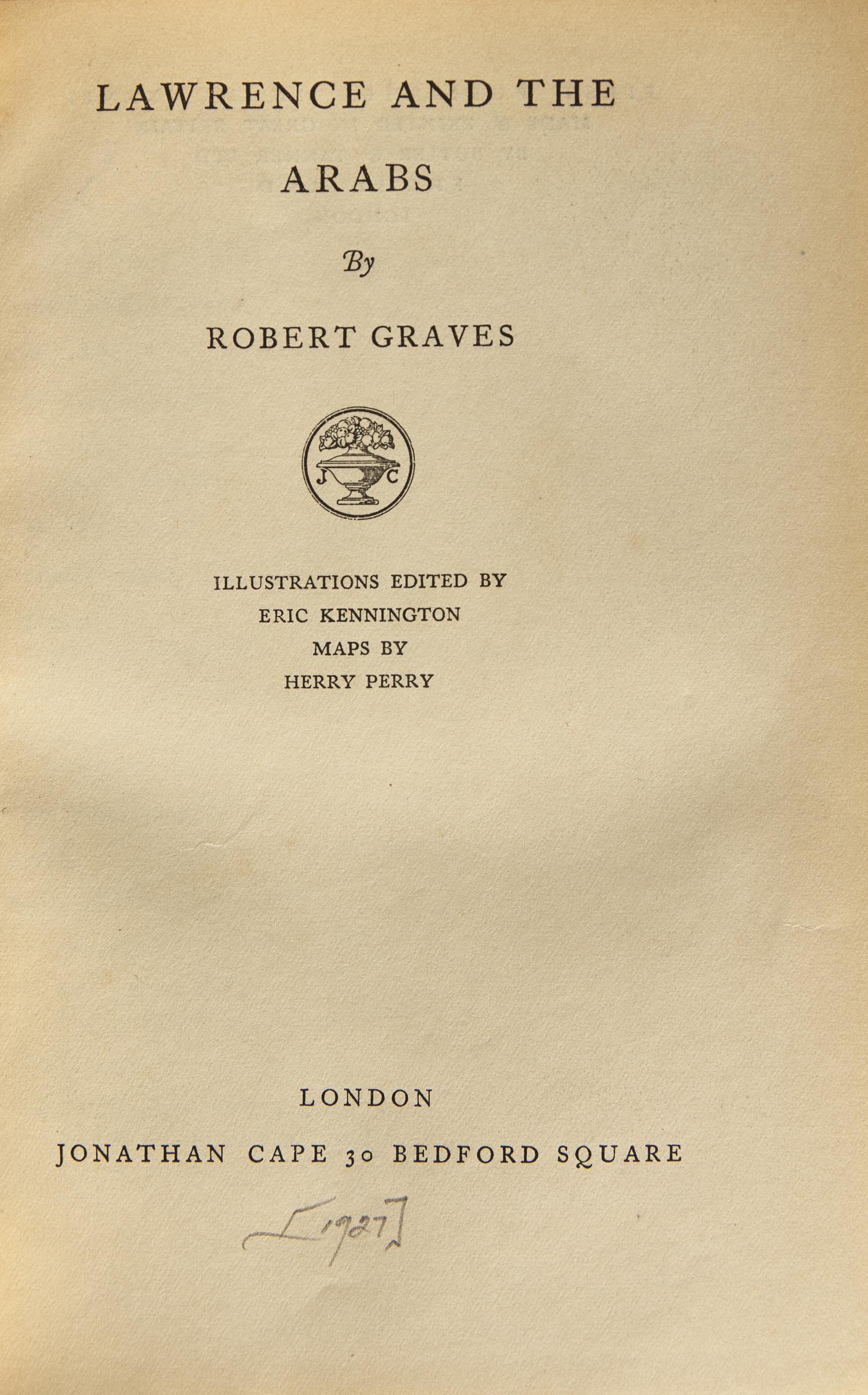 [Literature] [Lawrence, T.E.] Group of 6 Volumes Related to T.E. Lawrence