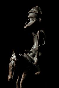 A Senufo Wood Equestrian Figure