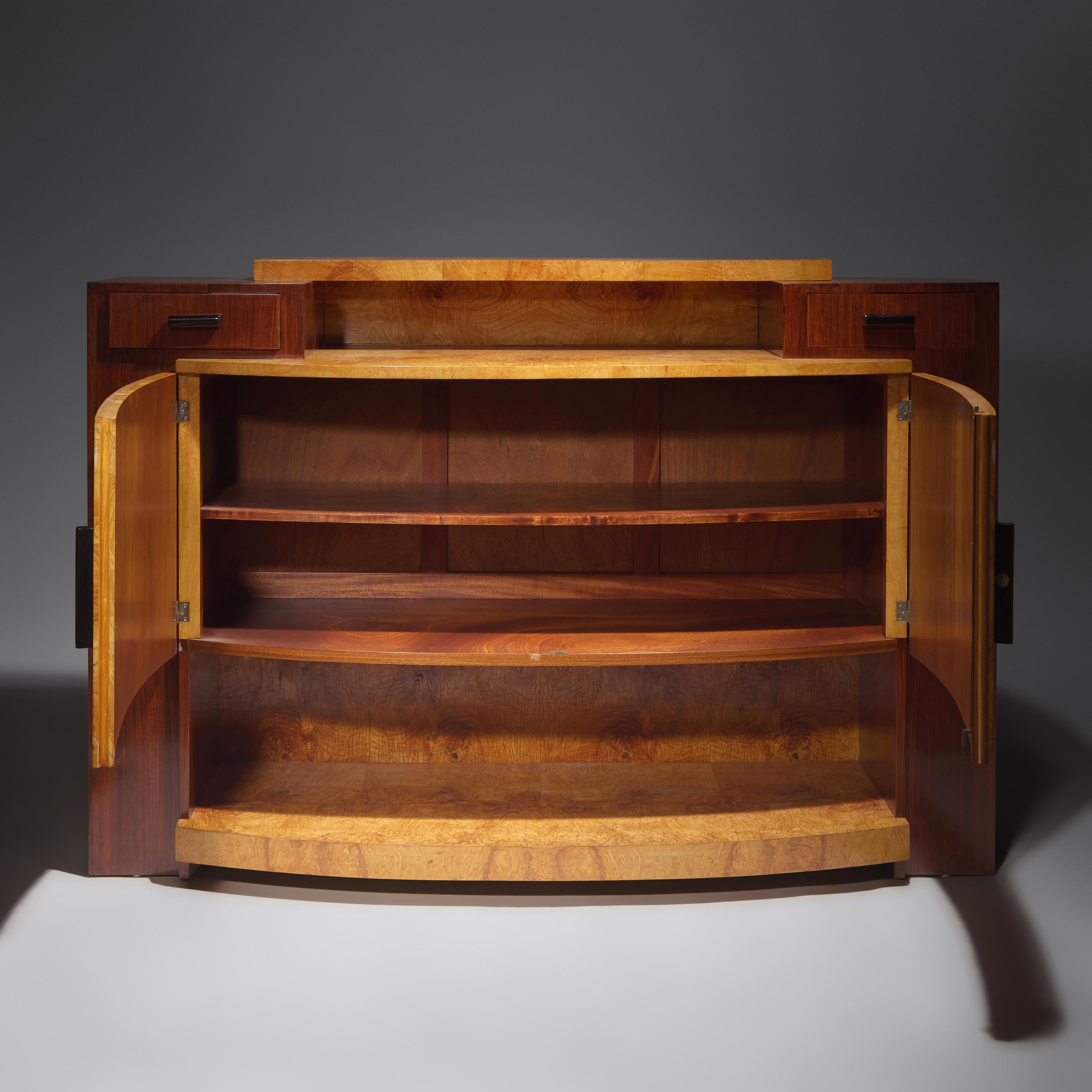 Michel Dufet (French, 1888–1985) — French Art Deco Modernist Cabinet, c. 1930