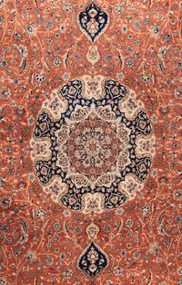 A Tabriz Wool and Silk Rug