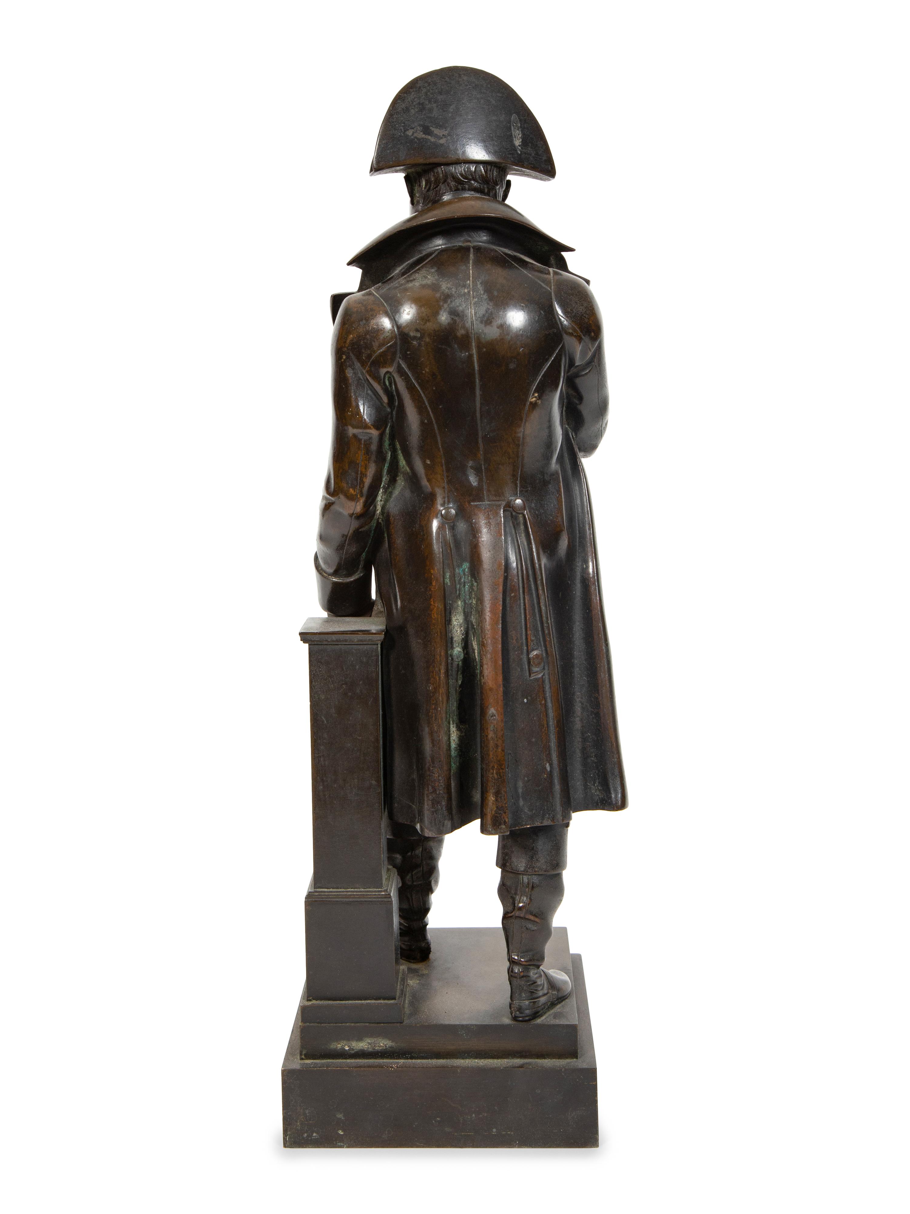 A Continental Bronze Figure of Napoleon