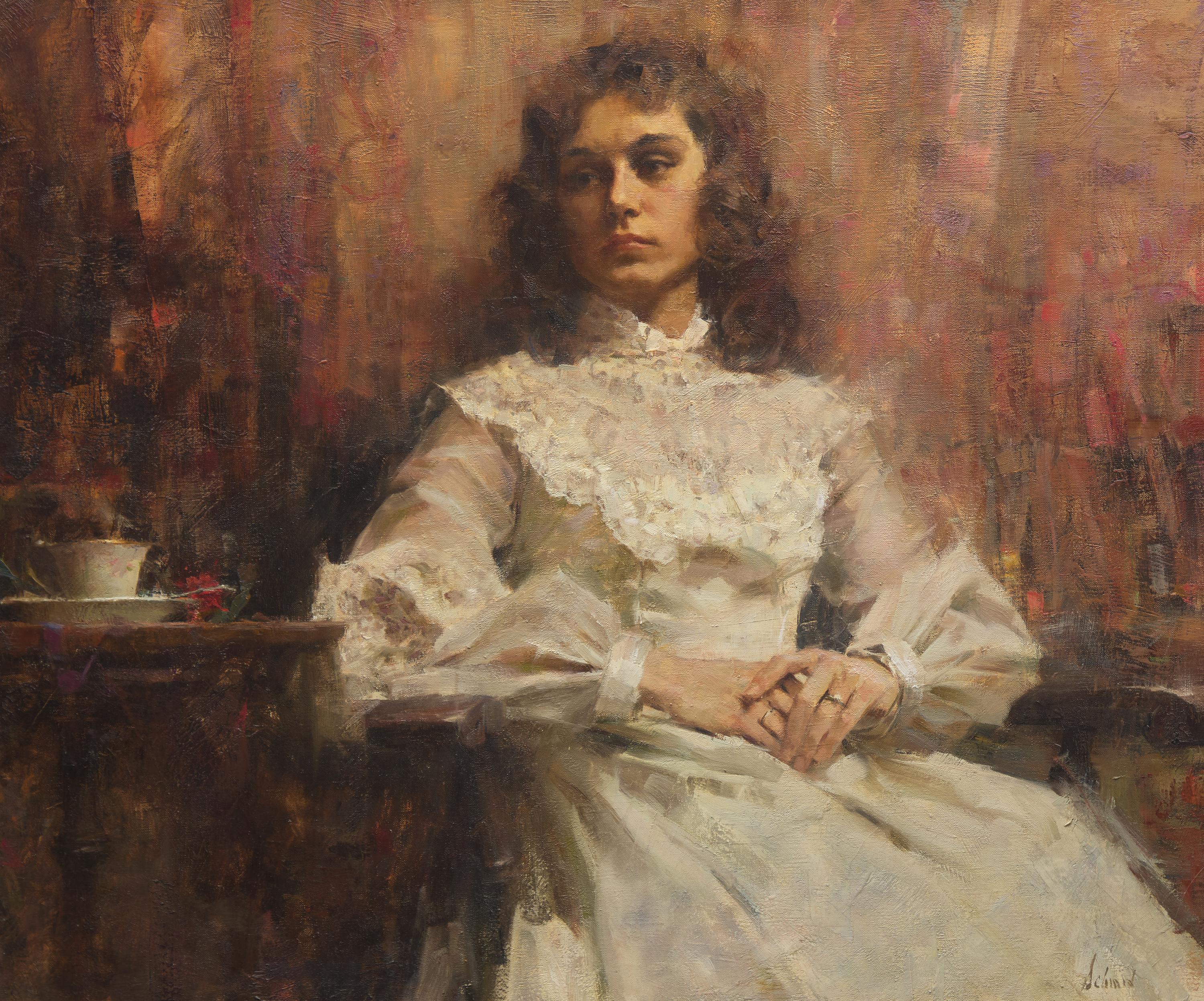 Richard Schmid (American, 1934-2021) — Michelle in White Gown, 1976