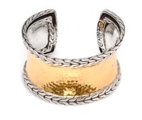 A Sterling Silver and 22 Karat Yellow Gold 'Palu' Cuff Bracelet, John Hardy, 38.70 dwts.