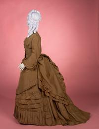 Two Silk Taffeta Day Dresses, 1870s