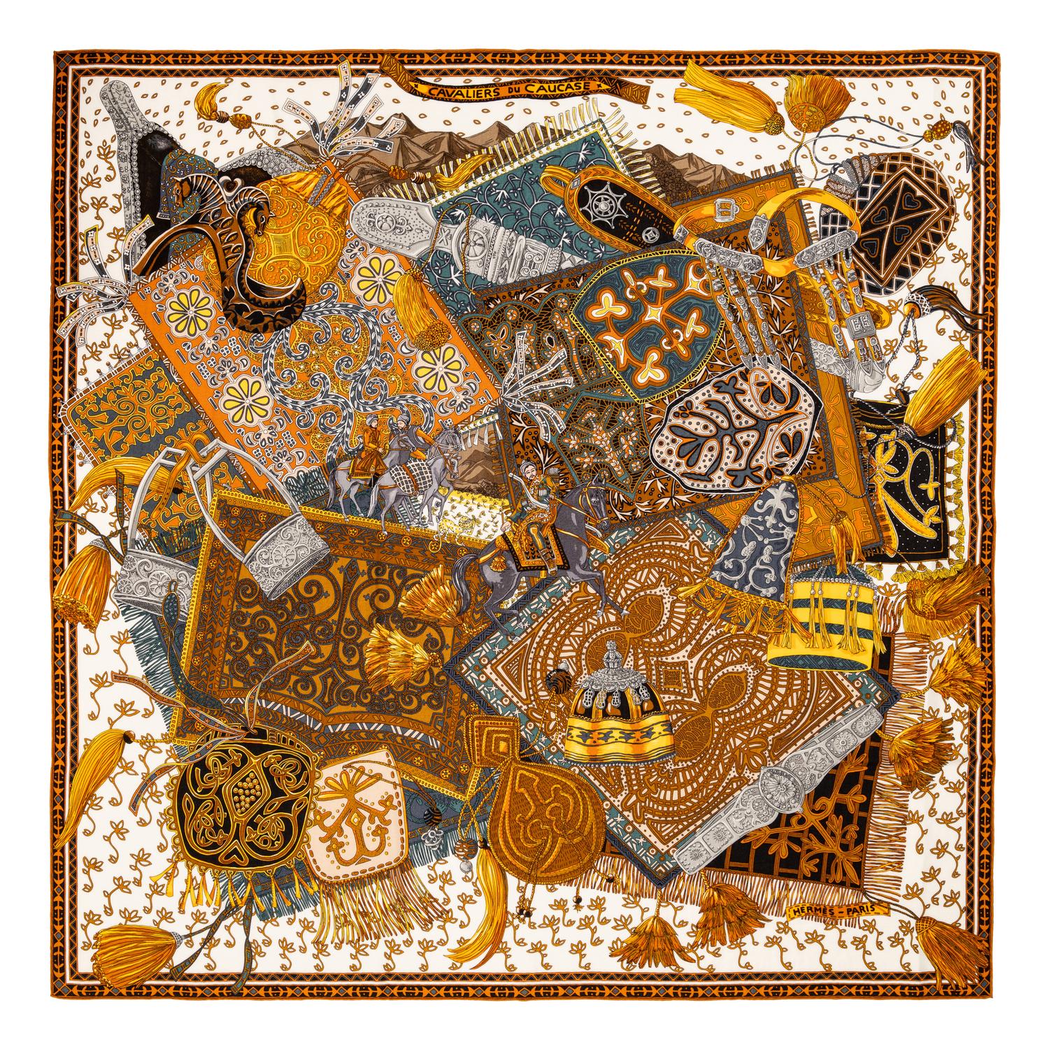 Hermès 140cm Cashmere/Silk Scarf