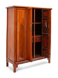 A Chinese Export Hardwood Cabinet