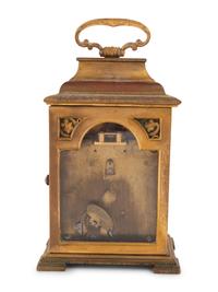 An English Gilt Bronze Carriage Clock