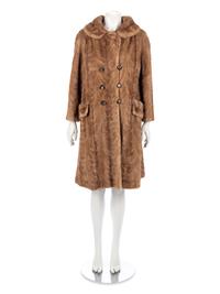 Butterscotch Mink Trench Coat, 1980-2000s