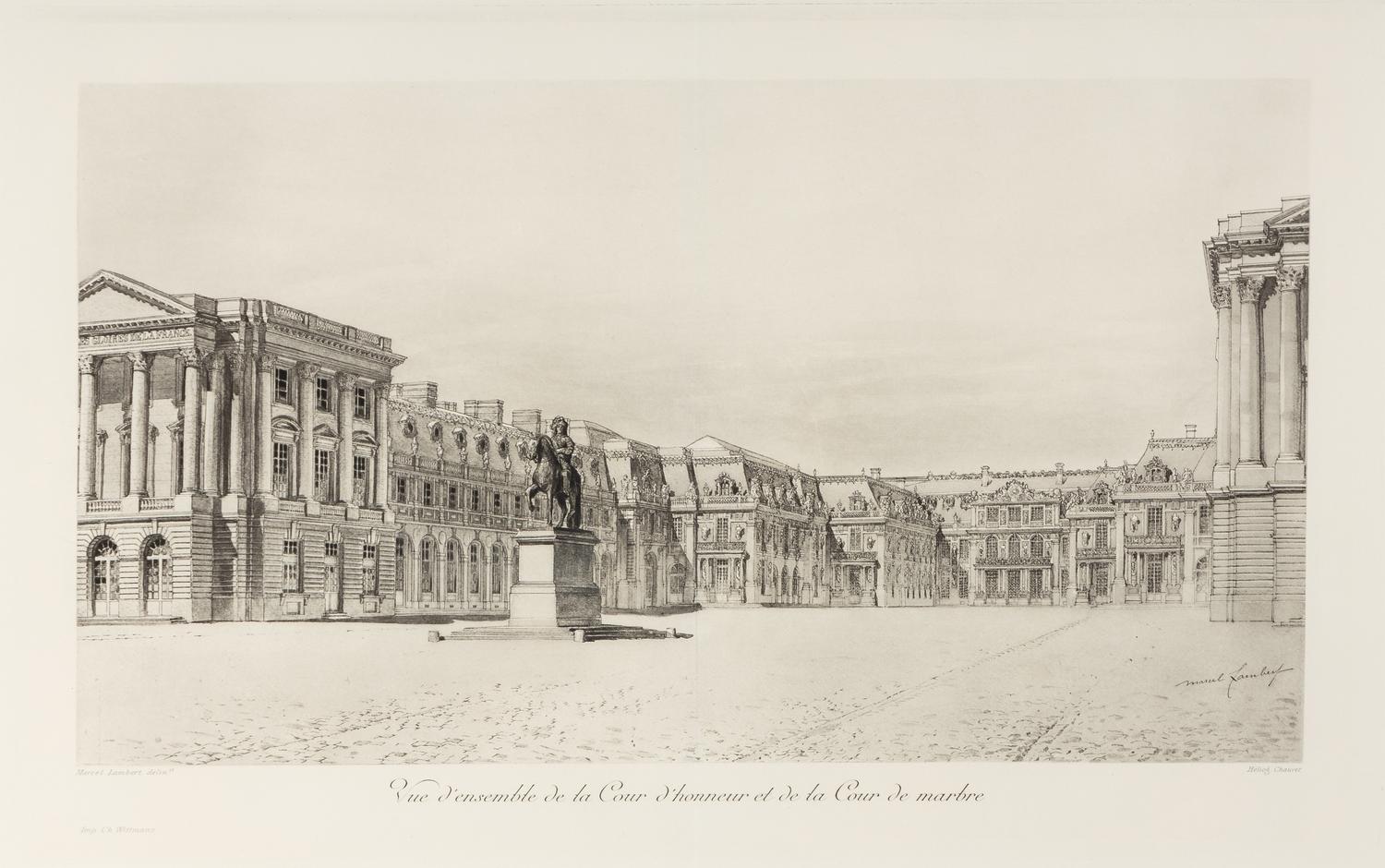 Views of Versailles and the Two Trianons (eight works)
