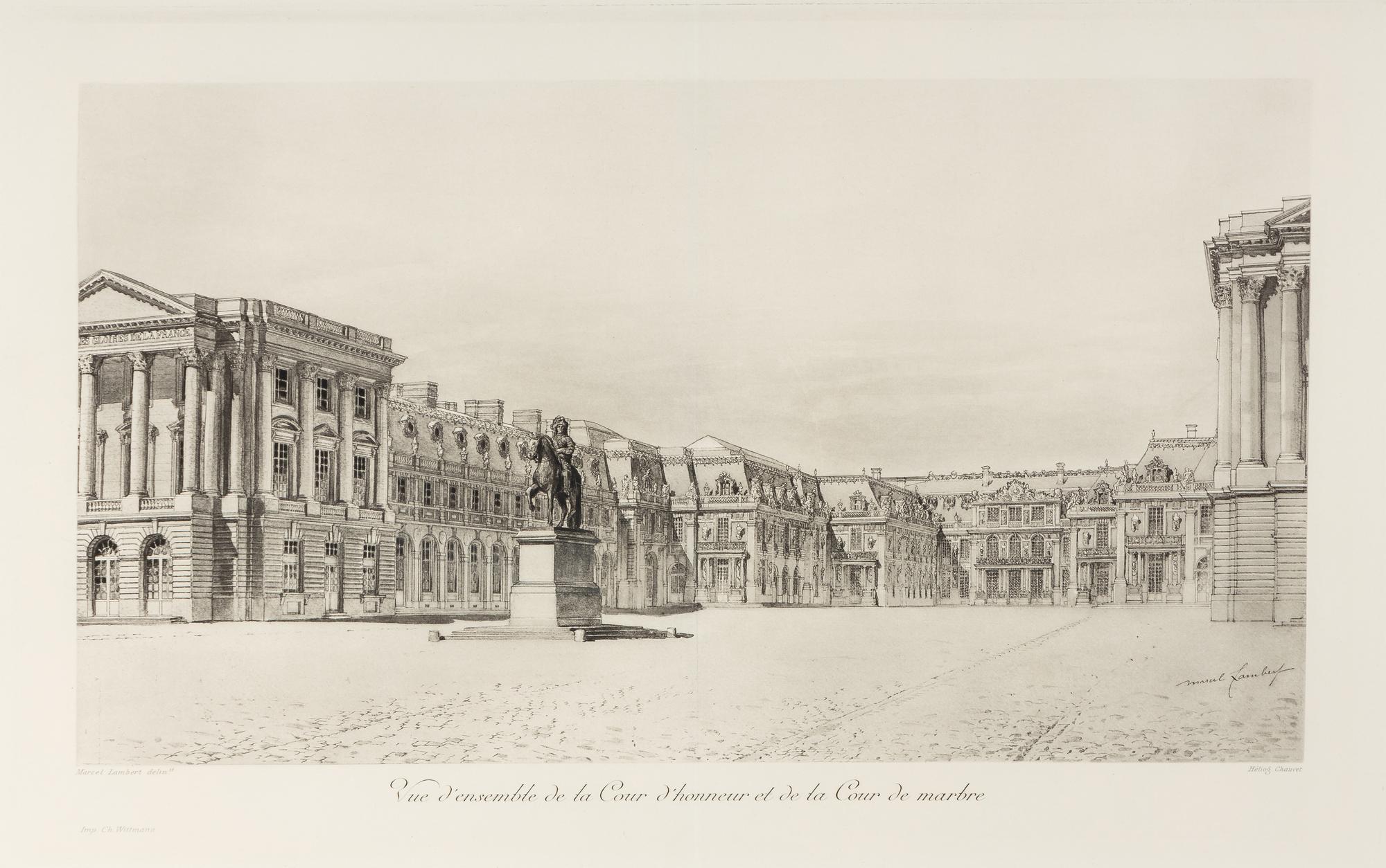 Views of Versailles and the Two Trianons (eight works)
