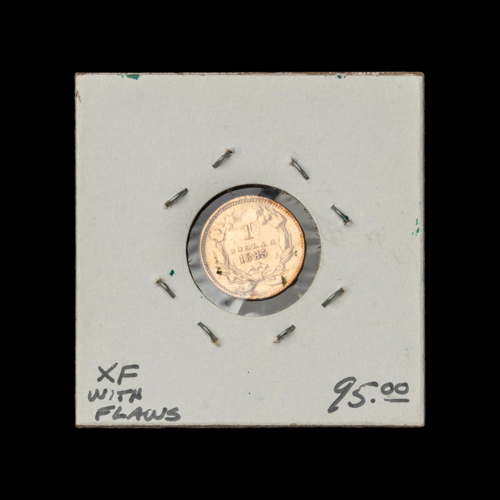 An 1885 Indian Princess $1 Gold Coin