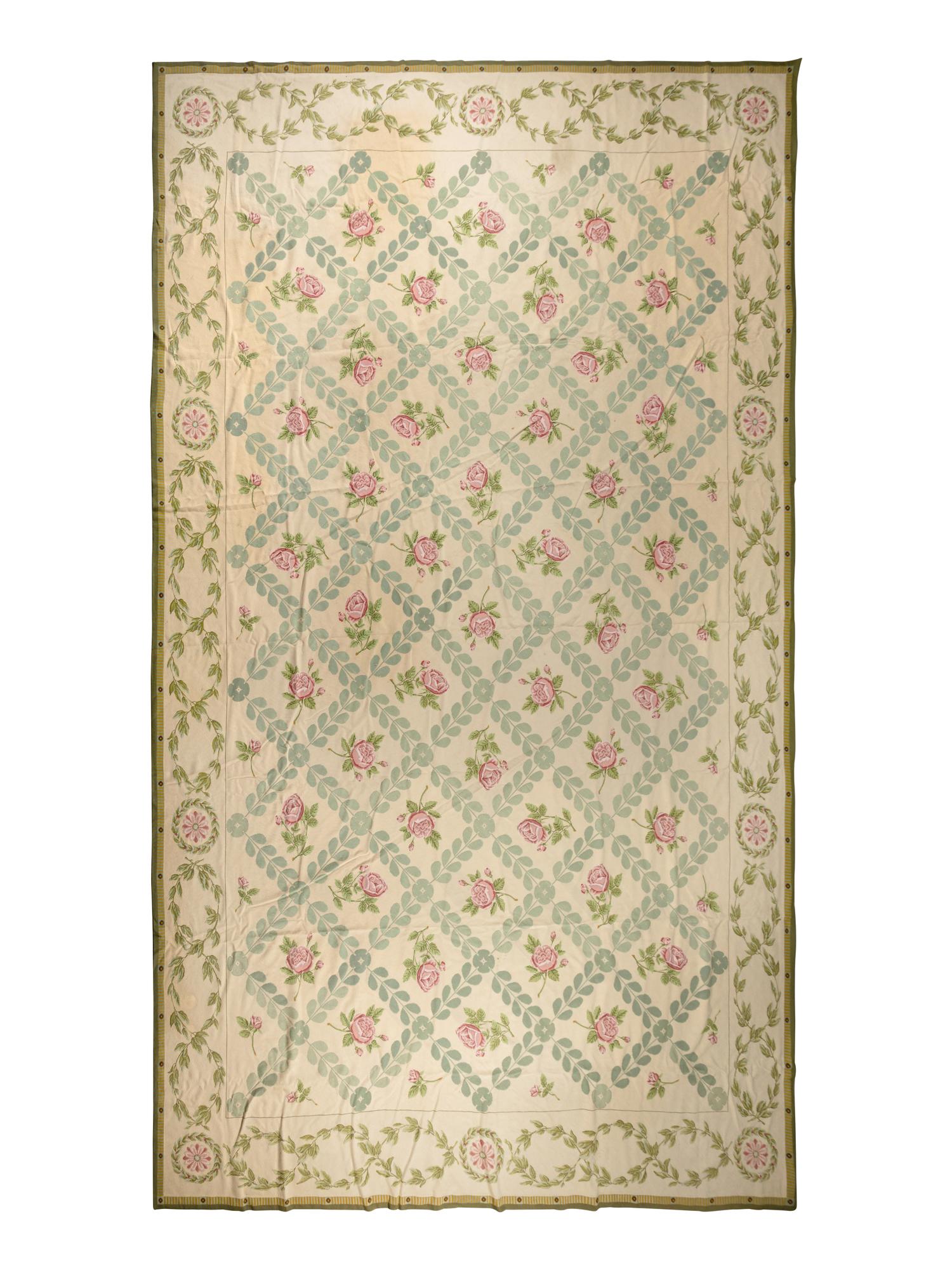 A Portuguese Needlepoint Rug