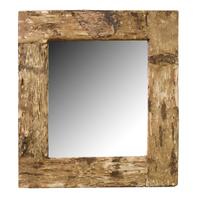 A Birch Bark Frame with Mirror 27" W x 1" D x 30" H — United States, Circa 1920