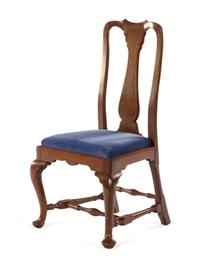 A Queen Anne Walnut Side Chair