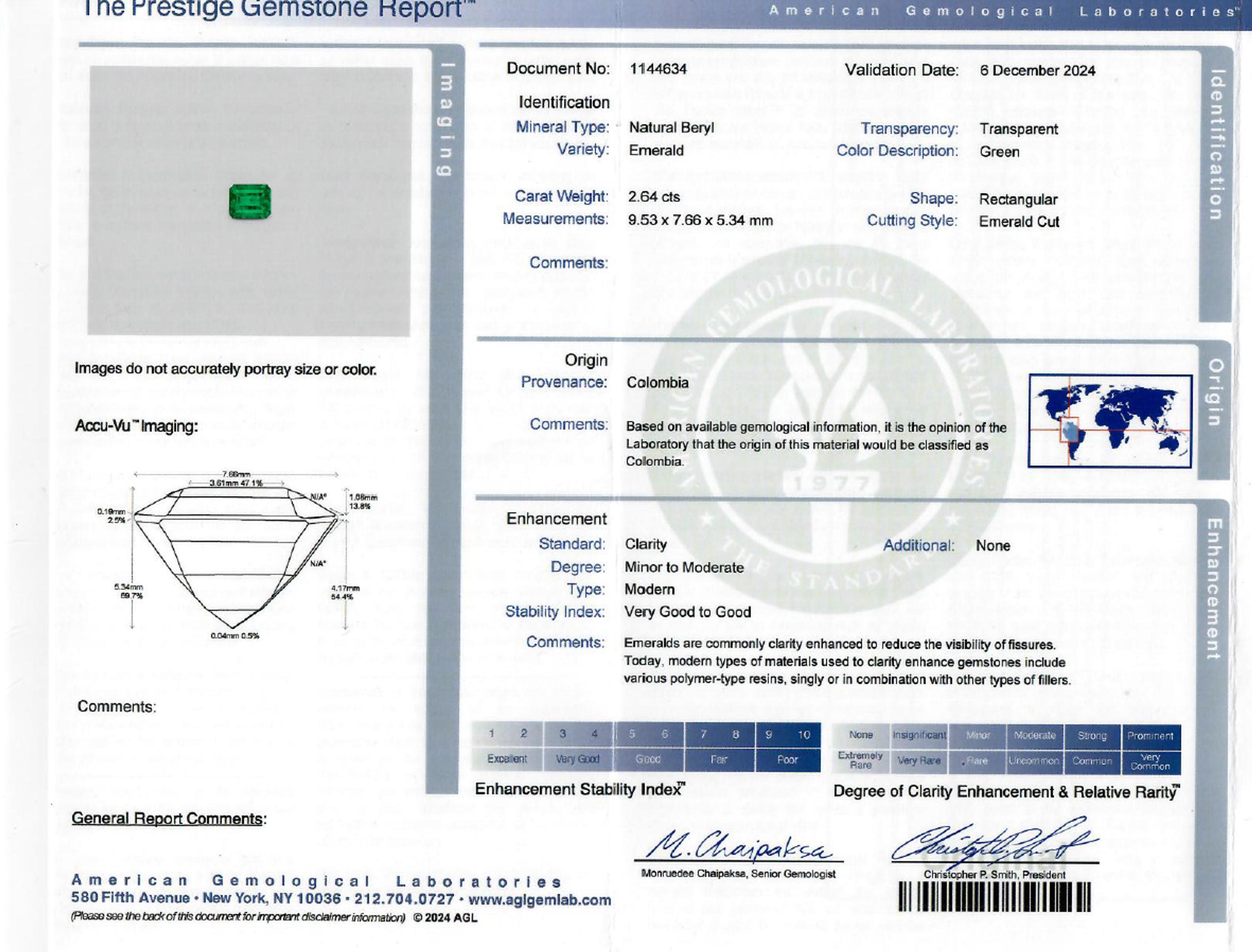 COLOMBIAN EMERALD, DIAMOND, AND WHITE GOLD RING