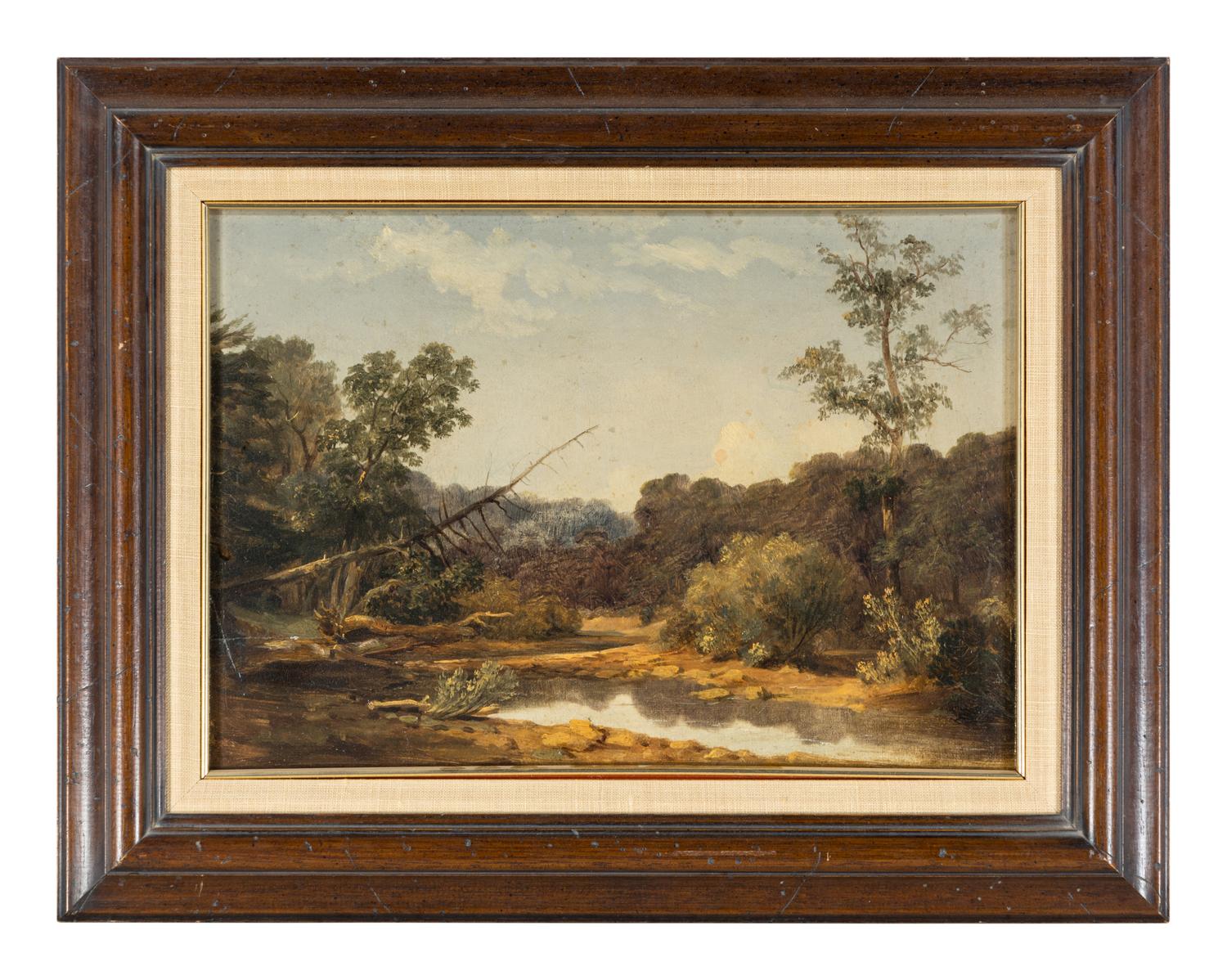 Untitled (Landscape), with Study for a Barn Interior (verso)