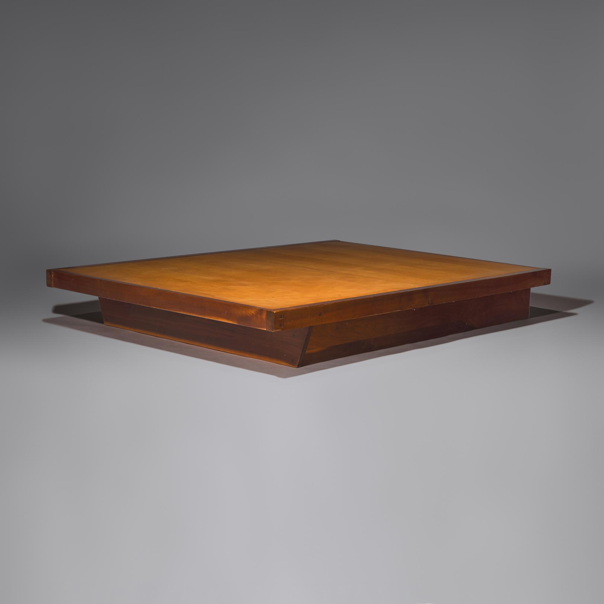 Conoid platform bed, full size, 1971