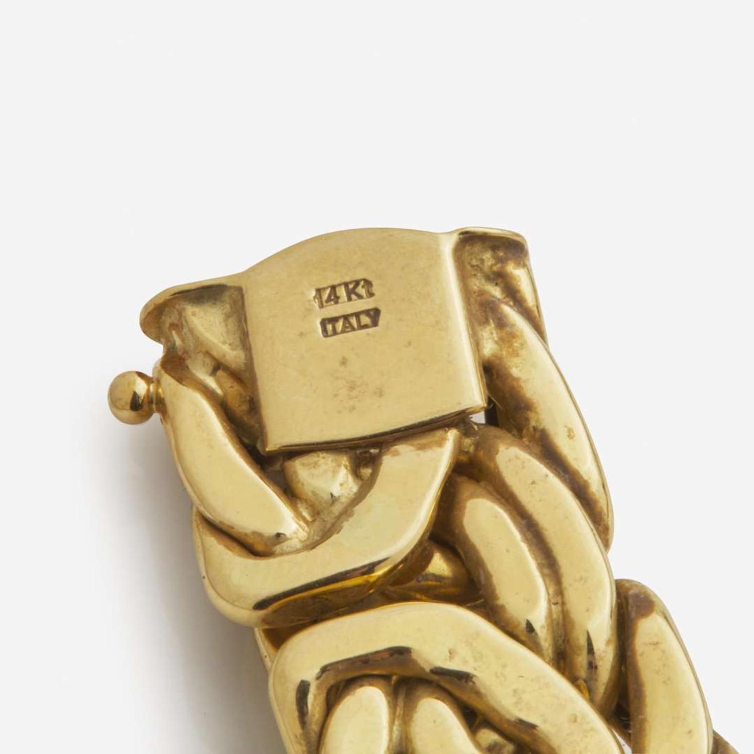A 14K Yellow Gold Italian Necklace